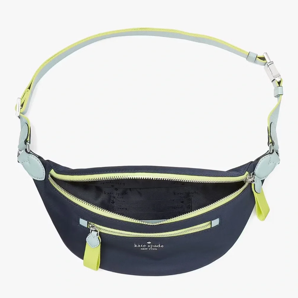 Kate Spade Chelsea Colorblock Belt Waist Bag Fanny Pack Blazer Blue Multi NWT